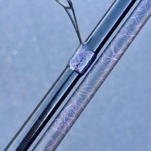 Metallic Lavender Holographic Air Carbon Guide Wrap Mesh