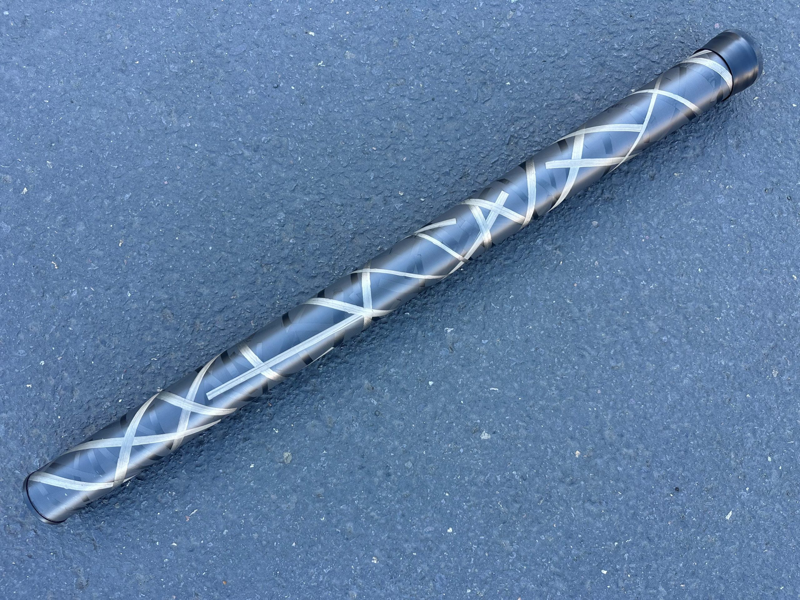 Limited Edition Gold Strip Carbon Fly Rod Tube/Travel Case